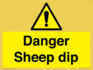 Danger Sheep dip